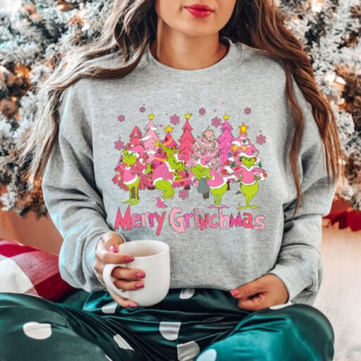 Retro Merry Grinchmas Shirt, Whoville University Christmas Sweatshirt