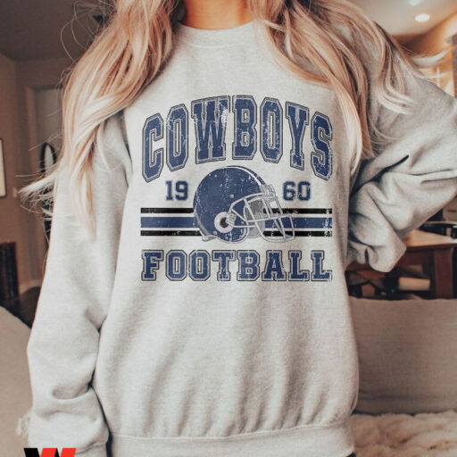 Vintage Cowboys Football Sweatshirt, Retro Style 90s Unisex Crewneck