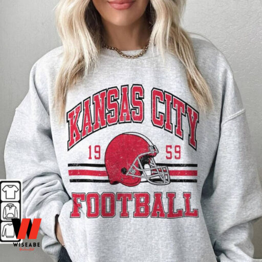 Vintage Kansas City Football Sweatshirt, Gift For Football Fan Sport