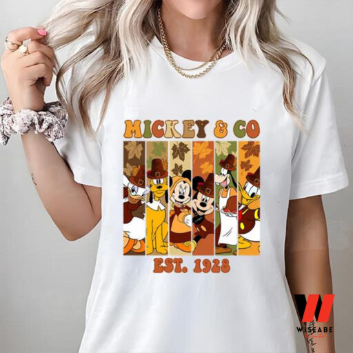Thanksgiving Disney Mickey Co EST 1928 Shirt