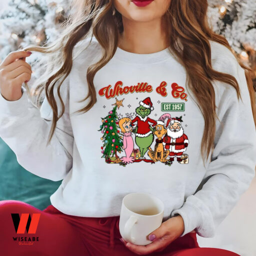 Grinch Whoville And Co Sweatshirt, Trendy Grinch Sweatshirt