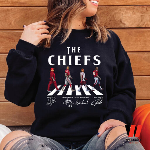 Chiefs Walking Abbey Road Signatures Football Sweatshirt