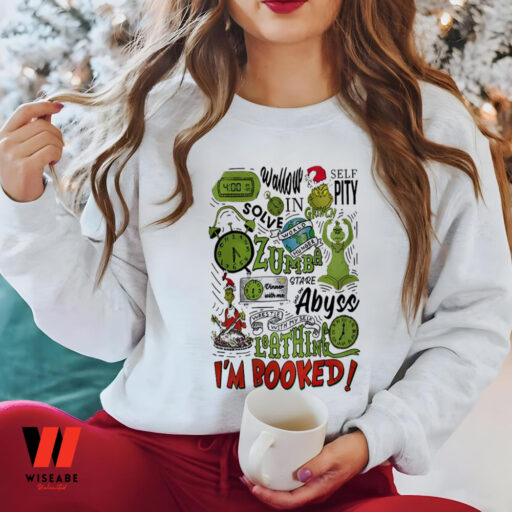 Grinch My Day Im Booked Crewneck Sweatshirt