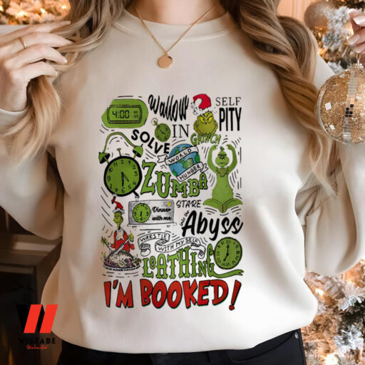 Grinch My Day Im Booked Crewneck Sweatshirt