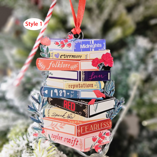 Taylor Album Book Ornament, Taylor Christmas Ornament, Eras Tour Ornament, Taylor Christmas Ornament Shape, Swiftie Fan Gift