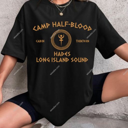 Camp Half Blood Cabin Thirteen Hades Long Island Sound T-shirt