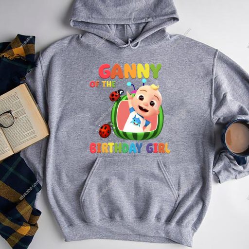 Ganny Of The Birthday Girl Shirt, Cocomelon Character Birthday For Girl Shirt
