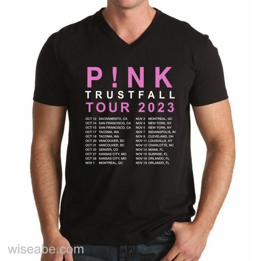 Pink Trustfall Tour 2023 Fan Shirt