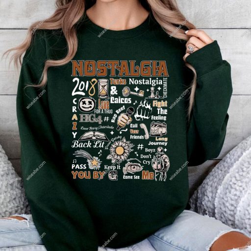 Retro Nostalgia Track Lists Rod Wave Crewneck Sweatshirt, Nostalgia Hoodie, Rod Wave Shirt