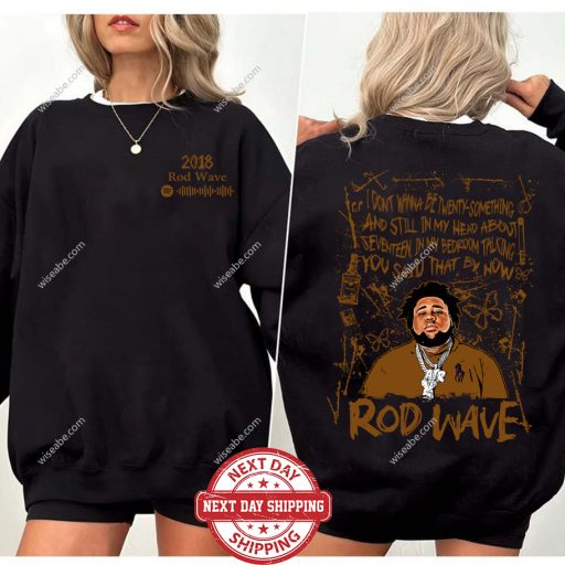 Retro RW 2018 Inspired Hoodie, Vintage Nostalgia Music Tour Aesthetic Shirt, Retro RW Lyrics 2 side Sweatshirt, Rod Wavee Fans Gifts