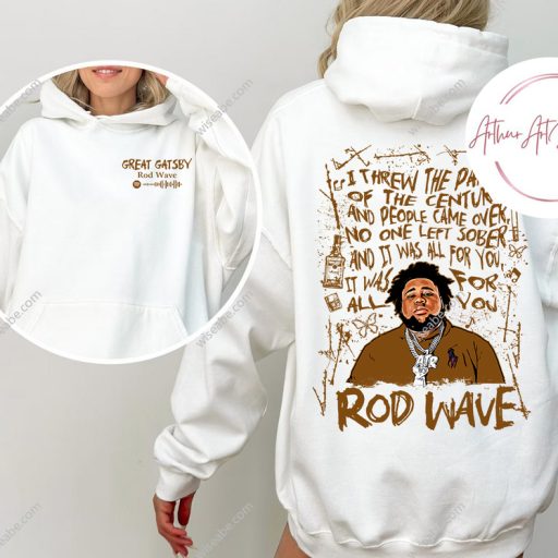 Retro Rod Wave Great Gatsby Lyrics 2 side Hoodie, Sweatshirt, Tshirt