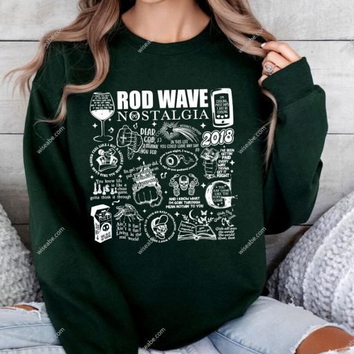 Vintage Nostalgia Track Lists Rod Wave Sweatshirt, Rod Wave Nostalgia Sweatshirt, Rod Wave Shirt