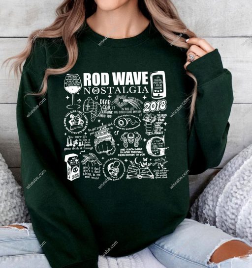 Vintage Nostalgia Track Lists Rod Wave Sweatshirt, Rod Wave Nostalgia Sweatshirt, Rod Wave Shirt