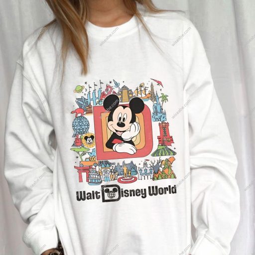 Walt Disney World With Mickey Mouse And Castle T-shirt