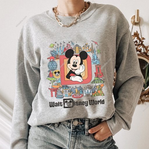 Walt Disney World With Mickey Mouse And Castle T-shirt