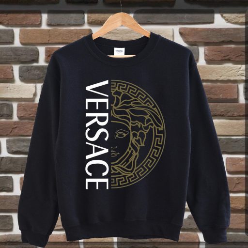 Versace logo Shirt,Versace Sweatshirt, Versace Gold Logo Crewneck, Versace Inspired Hoodie, Versace Designer Sweatshirt, gifts for men women