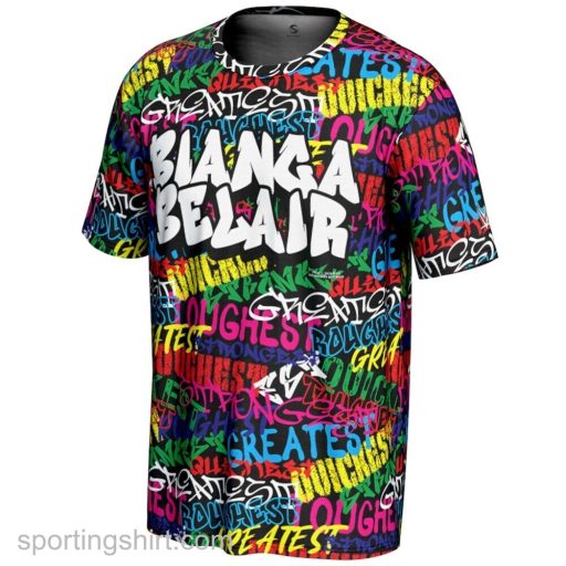 SportingShirt WWE ProSphere Black Bianca Belair Graffiti T-Shirt