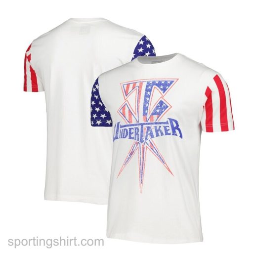 SportingShirt WWE White The Undertaker Stars & Stripes T-Shirt