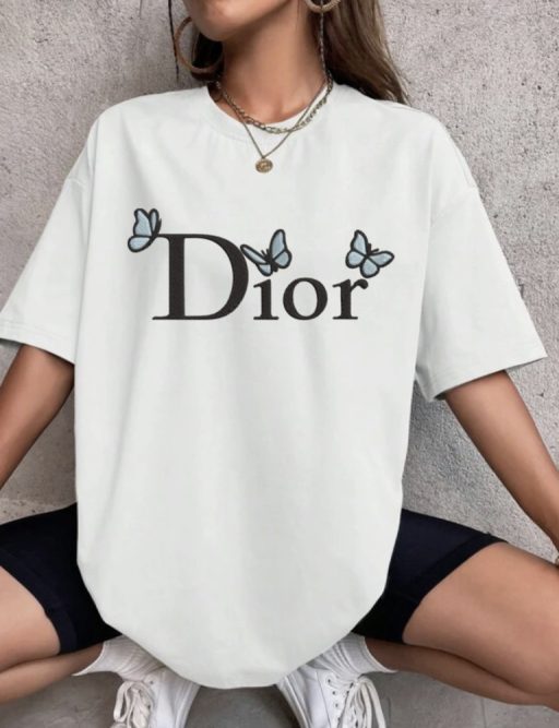 Charlize Theron And Christian Dior, Fake Dior T Shirt For Men And Women, Replica Dior T Shirt, Butterfly Dior T Shirt Girt For Girlfriend