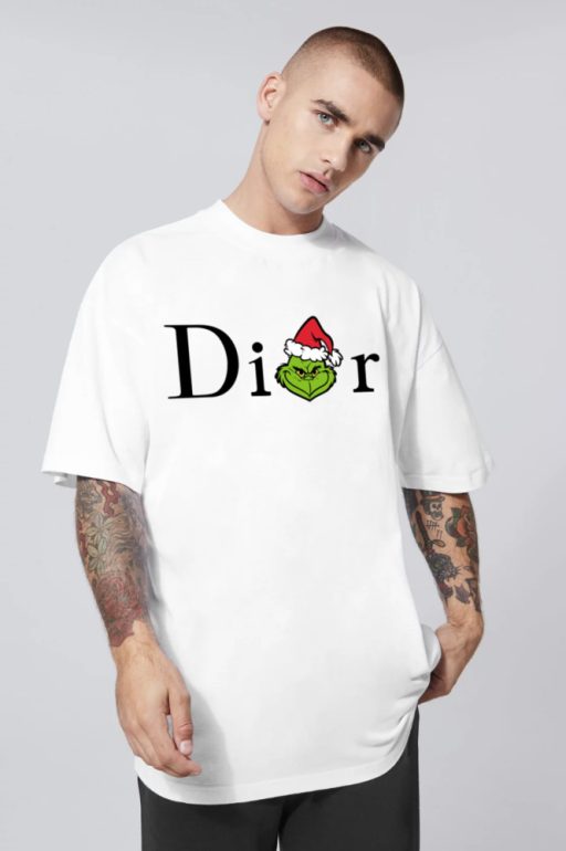 Charlize Theron And Dior, Dior T Shirt For Women, Fake Dior T Shirt For Men And Women, Basic Dior T Shirt Gift For Friends, Shirt Dior Grinch For Men And Women