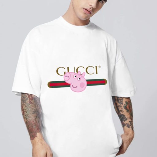 Lana Del Rey, Fake Peppa Pig Gucci T Shirt For Men And Women, Cheap Gucci T Shirt Gift For Friends