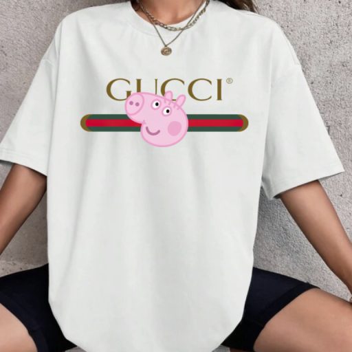 Lana Del Rey, Fake Peppa Pig Gucci T Shirt For Men And Women, Cheap Gucci T Shirt Gift For Friends