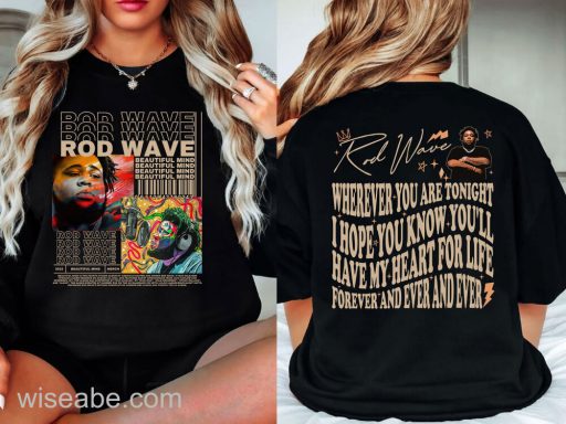 Wiseabe Retro Rod Wave Beautiful Mind Sweatshirt, Rod Wave Fans Gift