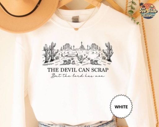 Wiseabe The Devil Can Scrap But The Lord Has Won Sweatshirt, Zach Bryan Sweatshirt T Shirt Gift for Fan, Western Crewneck