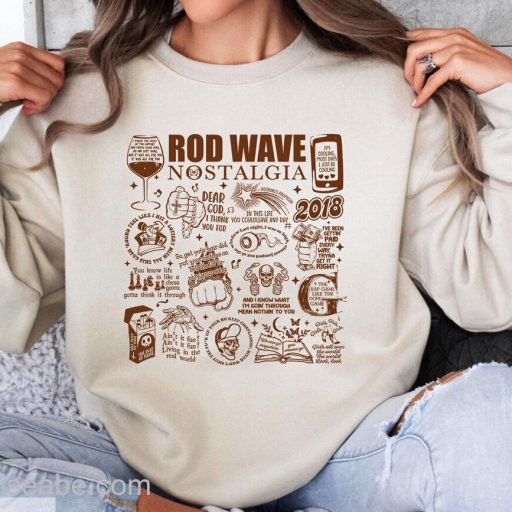 Wiseabe Vintage Nostalgia Track Lists Rod Wave Sweatshirt, Rod Wave Nostalgia Sweatshirt, Rod Wave Shirt