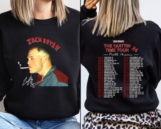 Wiseabe Zach Brown Band The Quittin’ Time Tour 2024 Retro Vintage style Bootleg Merch, Zach brown tour 2024 sweatshirt merchandise, Zach Bryan Shirt