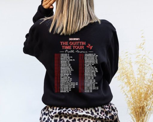 Wiseabe Zach Brown Band The Quittin’ Time Tour 2024 Retro Vintage style Bootleg Merch, Zach brown tour 2024 sweatshirt merchandise, Zach Bryan Shirt