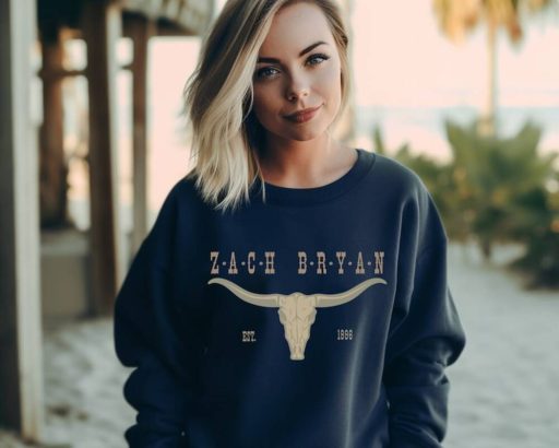 Wiseabe Zach Bryan EST 1996 Shirt Sweatshirt Hoodie, Zach Bryan Bullhead Sweatshirt, Zach Bryan Country Music, Western Shirt, American Heartbreak tour