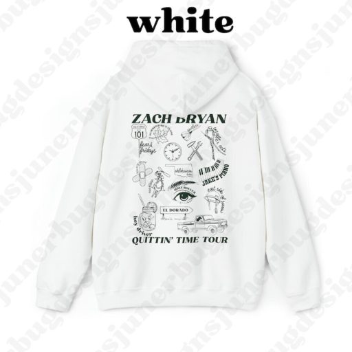 Wiseabe Zach Bryan Quittin Time Tour - Album Hoodie