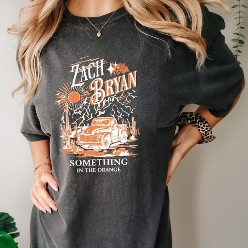 Wiseabe Zach Bryan Something In The Orange comfort colors T Shirt Gift For Friend, Vintage Zach Bryan Fan Gift, Country Music T-shirt, American Heartbreak Shirt, gift