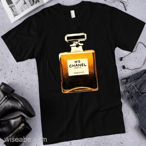 Wiseabe Chanel perfume, chanel shirt, Luxury shirt for luxury girl, chanel girl