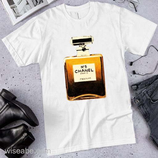 Wiseabe Chanel perfume, chanel shirt, Luxury shirt for luxury girl, chanel girl