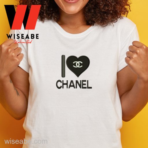 Wiseabe Cheap I Love Chanel Embroidered Sweatshirt, Chanel Inspired Shirt