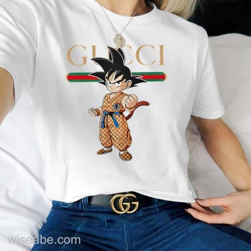 Wiseabe Cheap Songoku Logo Gucci T Shirt Womens, Gucci T Shirt Mens