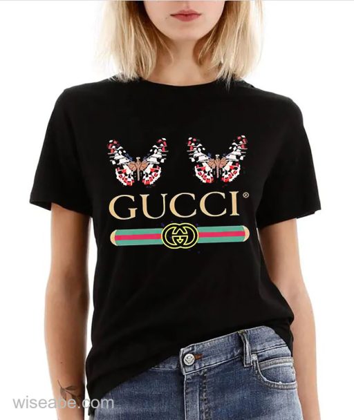 Wiseabe Luxury gift for her for him, Butterfly Gucci T-Shirt For Men Women Unisex Women’s Men’s Luxury Shirts