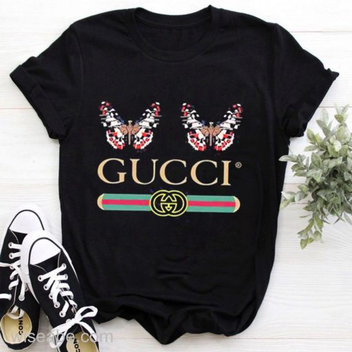 Wiseabe Luxury gift for her for him, Butterfly Gucci T-Shirt For Men Women Unisex Women's Men's Luxury Shirts