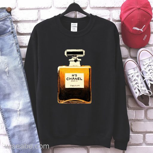 Wiseabe Chanel perfume, chanel shirt, Luxury shirt for luxury girl, chanel girl