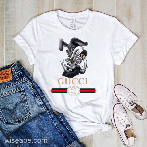 Wiseabe Funny Rabbit Gucci T Shirt Womens, Cheap Logo Gucci T Shirt Mens