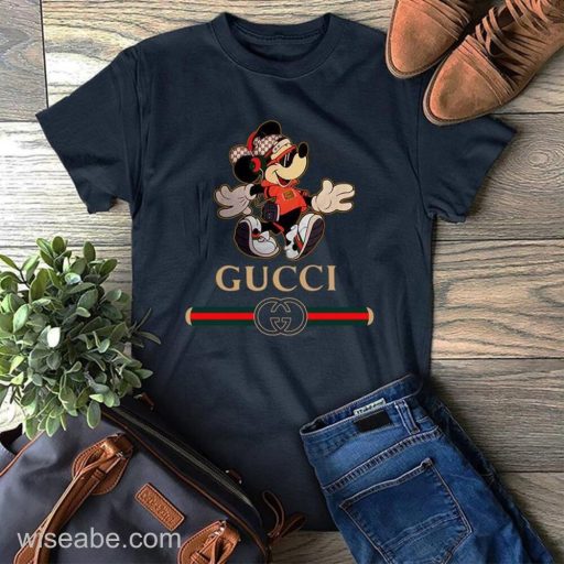 Wiseabe Cool Mickey Mouse Disney Gucci T Shirt Womens, Cheap Gucci T Shirt For Mens