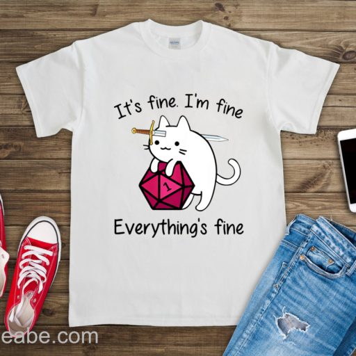 Wiseabe It’s Fine Everything’s Fine Designer Inspired Chanel Shirt