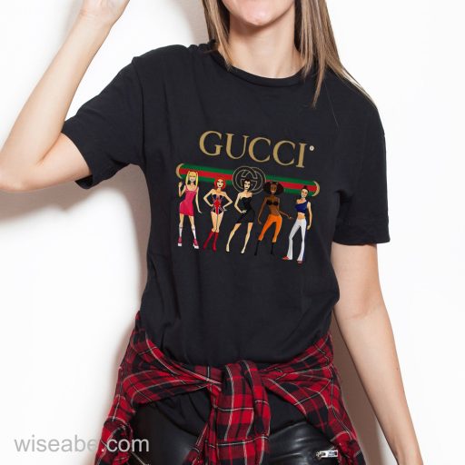 Wiseabe Retro Vintage Spice Girls Gucci T Shirt Womens, Cheap Gucci T Shirt Mens