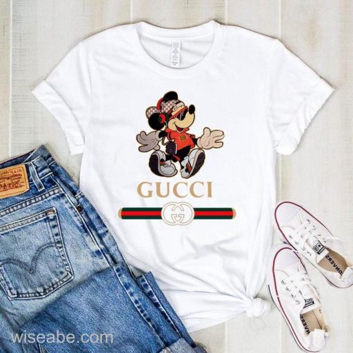 Wiseabe Cool Mickey Mouse Disney Gucci T Shirt Womens, Cheap Gucci T Shirt For Mens