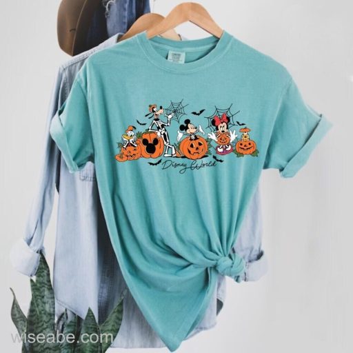 Wiseabe Mickey and Friends Disney World Halloween Shirt, Pumpkin Mickey, Disney Spooky Shirt, Disney Halloween Shirt