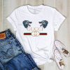 Wiseabe Double Wolves Gucci T-Shirt Sweatshirt, Cheap Gucci Shirt For Women