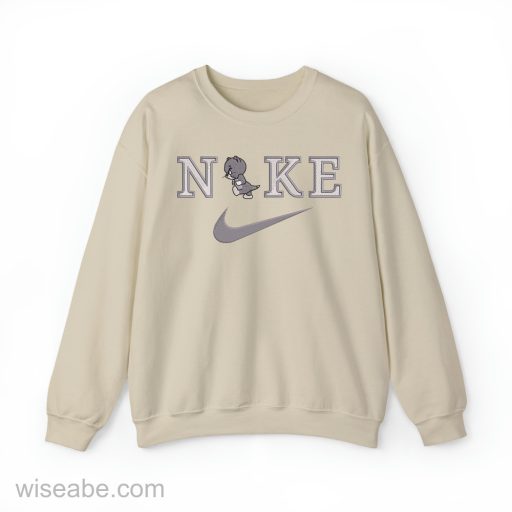 Wiseabe Tom and Jerry Nike Embroidered Sweatshirt, Cheap Nike Embroidered Shirt