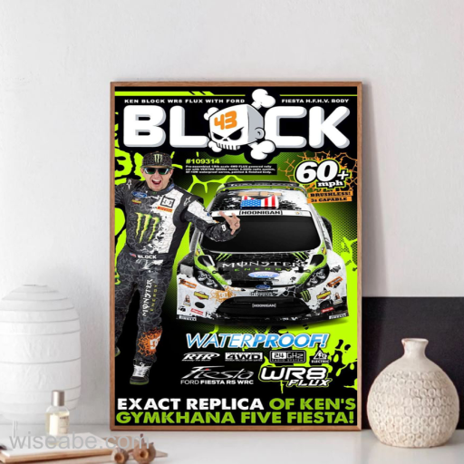 Memorial Ken Block Exact Replica Of Kens Gymkhana Five Fiesta Poster